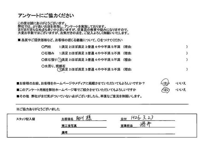 石の門柱