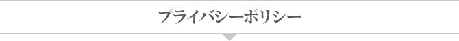 プライバシーポリシー プライバシーポリシー